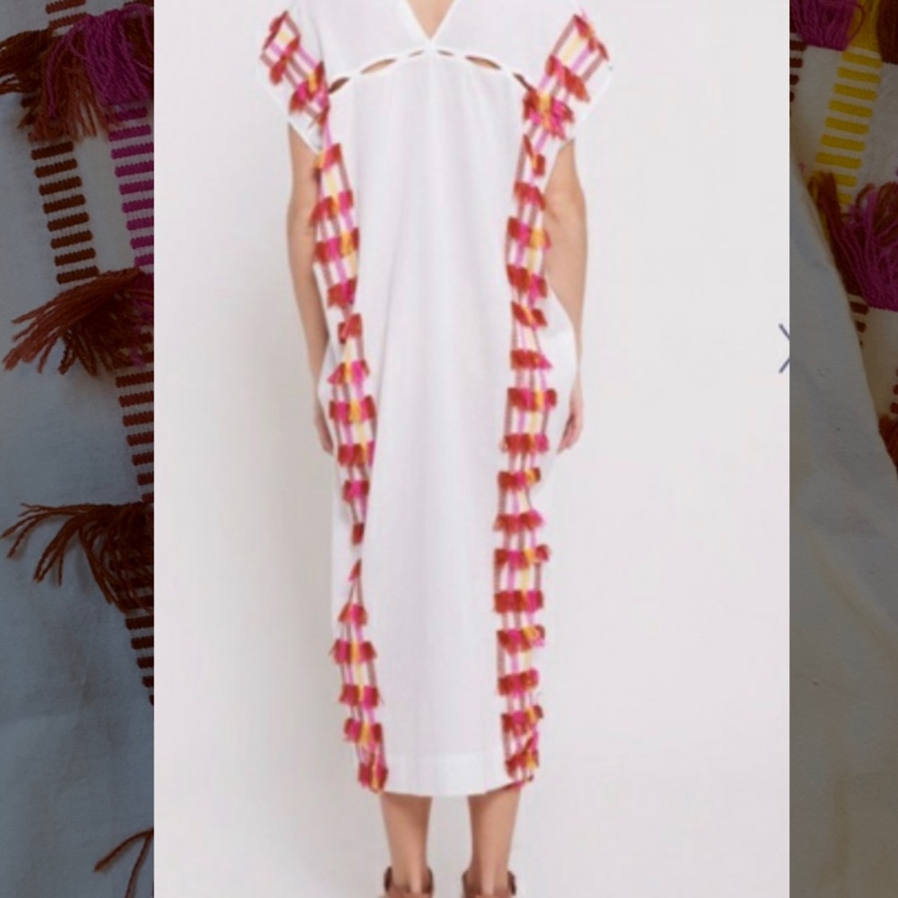 Roberta Roller Rabbit Fez Fringe Salome Kaftan - Picture 2 of 6